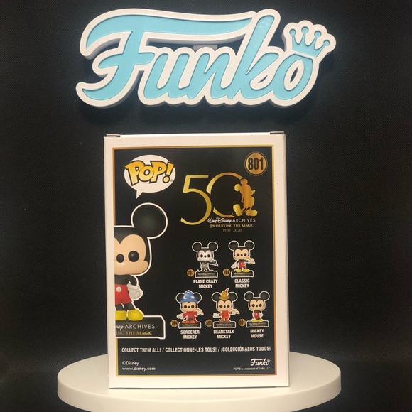 Mickey Mouse- 801 (50th Edition)- Disney- Mint Condition- Funko - Picture 6 of 8
